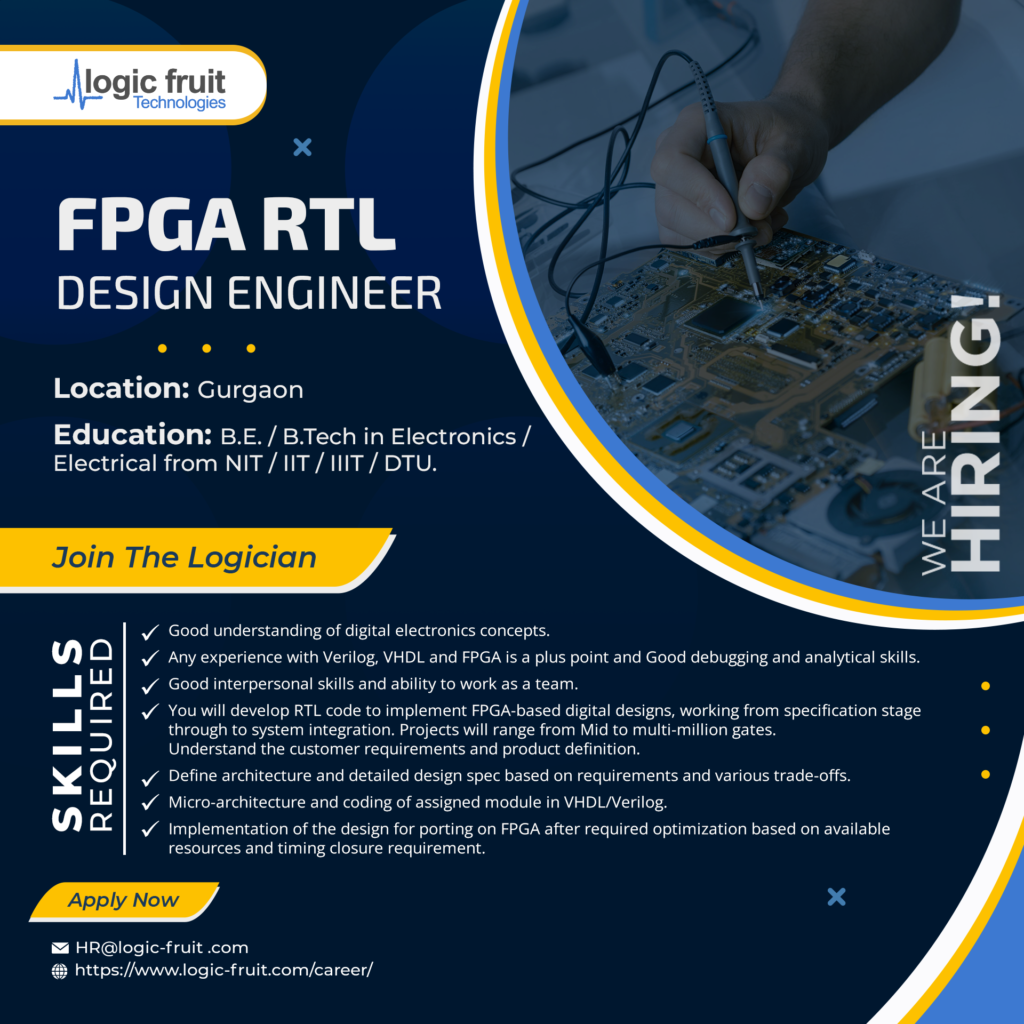 FPGA Design Module Lead Manager JobAlert