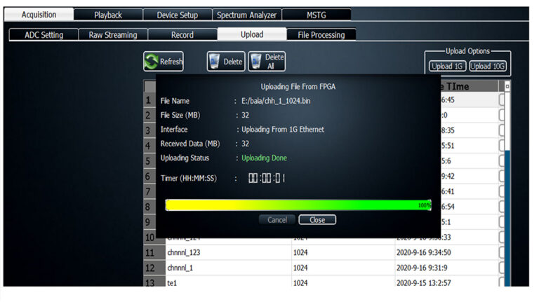 RF GUI Screen