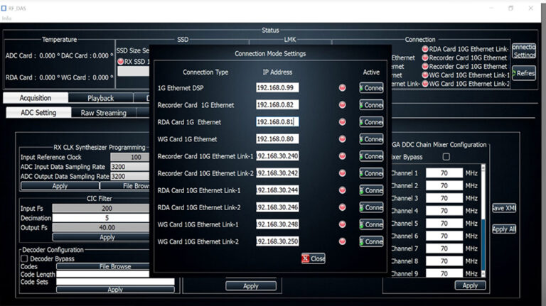 RF GUI Screen