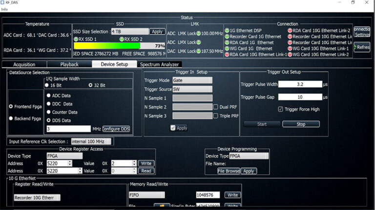 RF GUI Screen